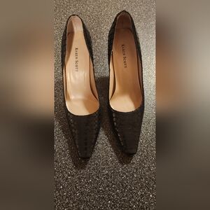 Black Textured Women's Shoes